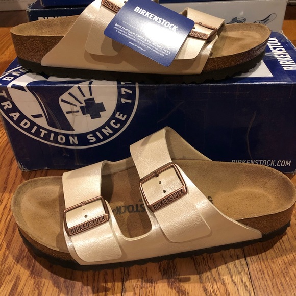 birkenstock arizona graceful white